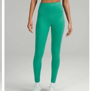 Lululemon Wunder Train Leggings, 28”, Maldives Green